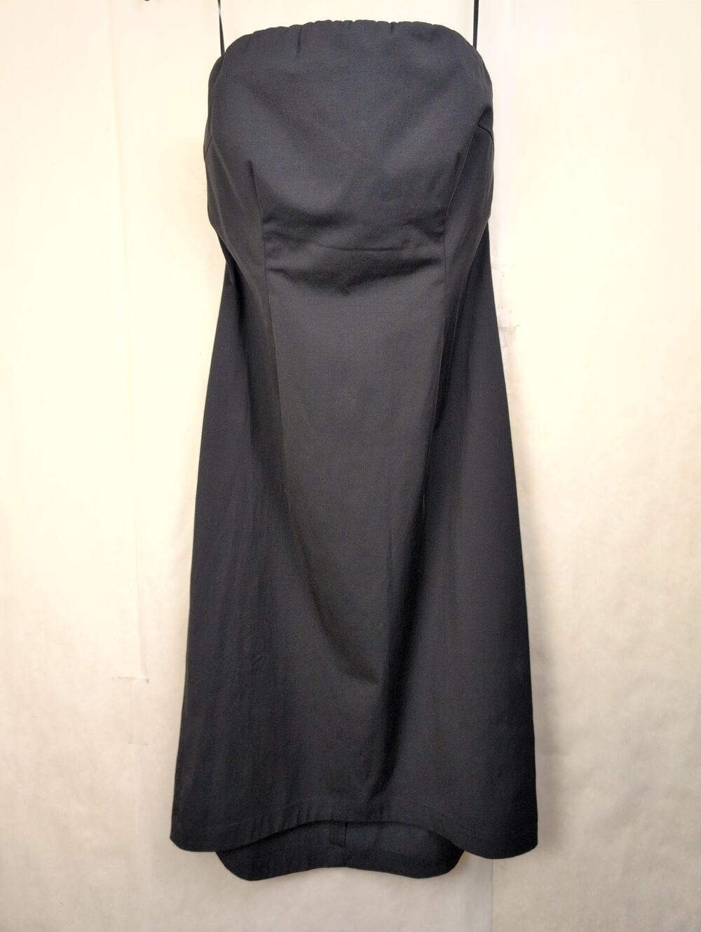 J.Crew black stretch strapless dress Size 6 Minimal Cocktail Party Retro Classic